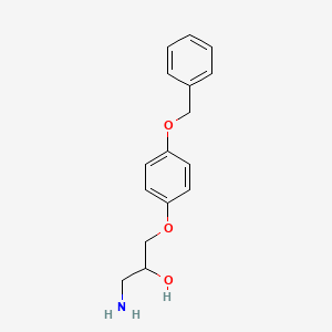 molecular formula C16H19NO3 B1625677 1-Amino-3-[4-(benzyloxy)phenoxy]-2-propanol CAS No. 29247-15-2