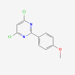 molecular formula C11H8Cl2N2O B1625681 4,6-Dichloro-2-(4-methoxyphenyl)-pyrimidine CAS No. 83217-08-7