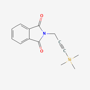 molecular formula C14H15NO2Si B1625684 N-[3-(三甲基甲硅烷基)-2-炔丙基]邻苯二甲酰亚胺 CAS No. 351029-12-4