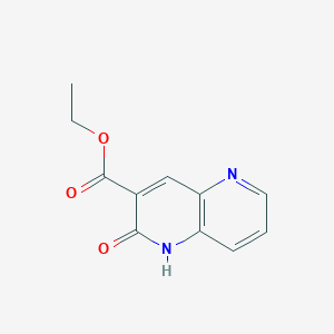 molecular formula C11H10N2O3 B1625692 1,2-Dihydro-2-oxo-1,5-naphthyridine-3-carboxylic acid ethyl ester CAS No. 55234-61-2