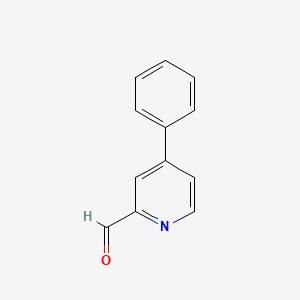molecular formula C12H9NO B1625695 4-Phenylpyridine-2-carboxaldehyde CAS No. 55218-76-3