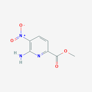 molecular formula C7H7N3O4 B1625734 Methyl 6-amino-5-nitropyridine-2-carboxylate CAS No. 538372-32-6