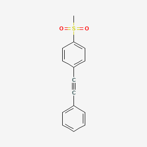 molecular formula C15H12O2S B1625739 1-Methanesulfonyl-4-phenylethynyl-benzene CAS No. 33592-56-2