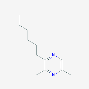 molecular formula C12H20N2 B1625740 2-Hexyl-3,5-dimethylpyrazine CAS No. 70303-40-1