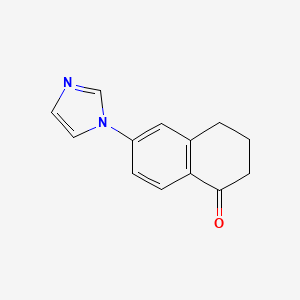 molecular formula C13H12N2O B1625742 6-(1H-imidazol-1-yl)-3,4-dihydronaphthalen-1(2H)-one CAS No. 337914-34-8