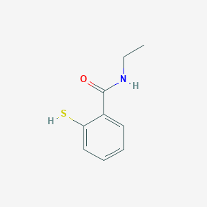 molecular formula C9H11NOS B1625744 Benzamide, N-ethyl-2-mercapto- CAS No. 65382-84-5