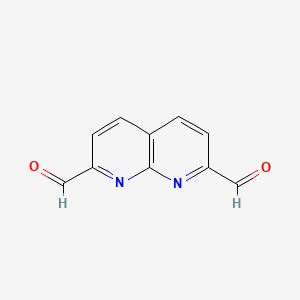 molecular formula C10H6N2O2 B1625774 1,8-Naphthyridine-2,7-dicarbaldehyde CAS No. 65896-28-8