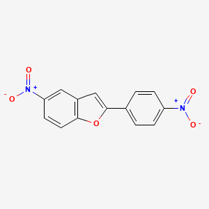 molecular formula C14H8N2O5 B1625807 5-Nitro-2-(4-nitrophenyl)-1-benzofuran CAS No. 84102-50-1