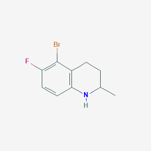 molecular formula C10H11BrFN B1625813 5-Bromo-6-fluoro-2-methyl-1,2,3,4-tetrahydroquinoline CAS No. 79085-71-5