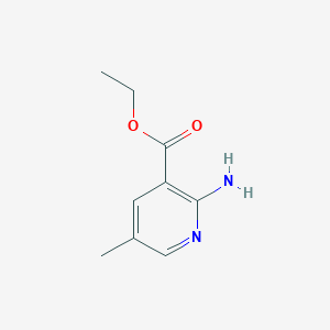 molecular formula C9H12N2O2 B1625822 Ethyl 2-amino-5-methylnicotinate CAS No. 85147-14-4