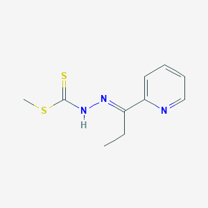 molecular formula C10H13N3S2 B1625830 Methyl 2-[1-(2-pyridinyl)propylidene]hydrazinecarbodithioate CAS No. 81742-04-3