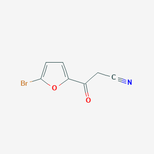 molecular formula C7H4BrNO2 B1625843 3-(5-溴呋喃-2-基)-3-氧代丙腈 CAS No. 93277-17-9