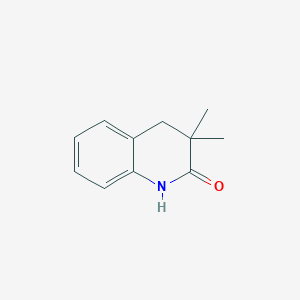 molecular formula C11H13NO B1625863 2(1H)-Quinolinone, 3,4-dihydro-3,3-dimethyl- CAS No. 92367-59-4