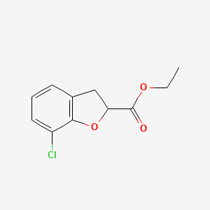molecular formula C11H11ClO3 B1625864 Ethyl 7-chloro-2,3-dihydrobenzofuran-2-carboxylate CAS No. 113730-55-5