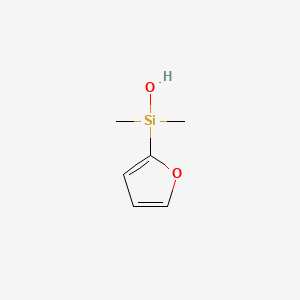 molecular formula C6H10O2Si B1625875 Furan-2-yl-dimethylsilanol CAS No. 879904-83-3