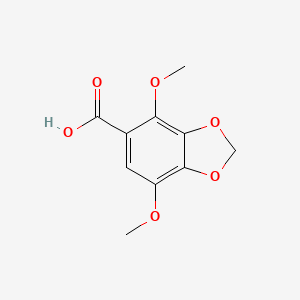 molecular formula C10H10O6 B1625892 4,7-Dimethoxy-1,3-benzodioxole-5-carboxylic acid CAS No. 7731-10-4