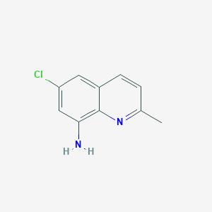 molecular formula C10H9ClN2 B1625896 6-Chloro-2-methylquinolin-8-amine CAS No. 61854-63-5