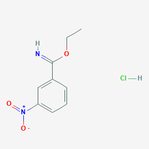molecular formula C9H11ClN2O3 B1625912 α-乙氧基-间-硝基苄基亚胺氯化物 CAS No. 57508-53-9