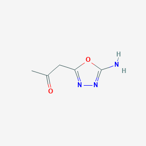 molecular formula C5H7N3O2 B1625923 1-(5-氨基-1,3,4-噁二唑-2-基)丙酮 CAS No. 74949-73-8