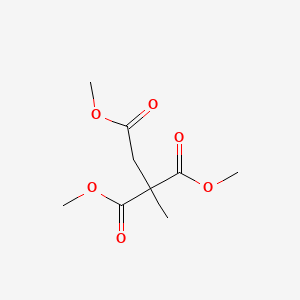 molecular formula C9H14O6 B1625940 Trimethyl propane-1,2,2-tricarboxylate CAS No. 39994-40-6
