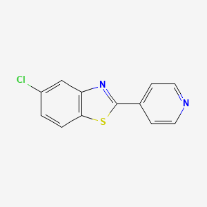 molecular formula C12H7ClN2S B1625942 5-Chloro-2-(pyridin-4-YL)benzo[D]thiazole CAS No. 51643-57-3