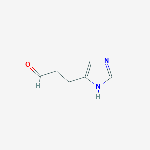 molecular formula C6H8N2O B1625944 3-(1H-imidazol-5-yl)propanal CAS No. 338733-59-8