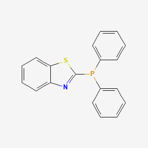 molecular formula C19H14NPS B1625948 2-(Diphenylphosphanyl)-1,3-benzothiazole CAS No. 80679-26-1