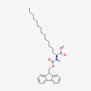 molecular formula C31H43NO4 B1625953 (2S)-2-({[(9H-Fluoren-9-yl)methoxy]carbonyl}amino)hexadecanoic acid CAS No. 193885-60-8