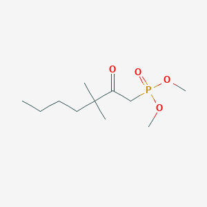 molecular formula C11H23O4P B1625960 Dimethyl (3,3-dimethyl-2-oxoheptyl)phosphonate CAS No. 39746-15-1