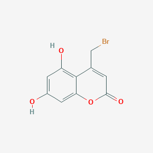 molecular formula C10H7BrO4 B1625969 4-(Bromomethyl)-5,7-dihydroxy-2H-chromen-2-one CAS No. 90059-74-8