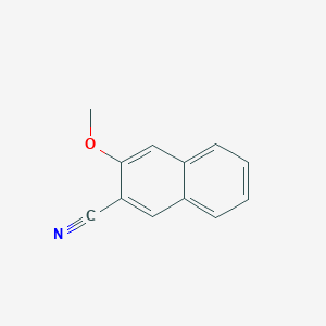 molecular formula C12H9NO B1625980 2-Cyano-3-methoxynaphthalene CAS No. 92616-44-9