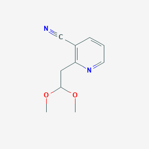 molecular formula C10H12N2O2 B1625984 2-(2,2-Dimethoxyethyl)nicotinonitrile CAS No. 97308-52-6