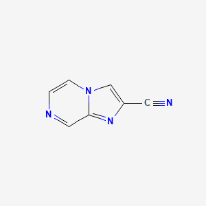 molecular formula C7H4N4 B1625986 咪唑并[1,2-a]哒嗪-2-腈 CAS No. 87597-31-7