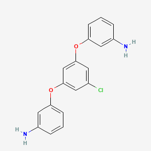 molecular formula C18H15ClN2O2 B1625988 1,3-Bis(3-aminophenoxy)-5-chlorobenzene CAS No. 99503-75-0