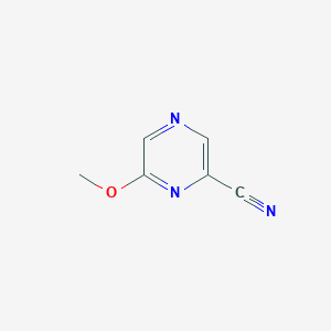 molecular formula C6H5N3O B162599 6-甲氧基吡嗪-2-碳腈 CAS No. 136309-07-4
