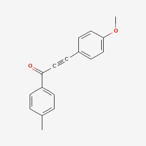 molecular formula C17H14O2 B1625999 3-(4-Methoxyphenyl)-1-(4-methylphenyl)prop-2-YN-1-one CAS No. 65418-75-9