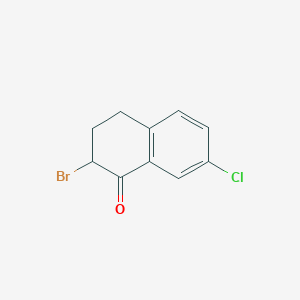 molecular formula C10H8BrClO B1626014 2-Bromo-7-chloro-3,4-dihydronaphthalen-1(2H)-one CAS No. 56820-57-6