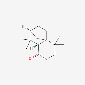 molecular formula C15H24O B1626016 (2alpha,4aalpha,8beta)-Hexahydro-1,1,5,5-tetramethyl-2H-2,4a-methanonaphthalen-8(5H)-one CAS No. 29461-13-0