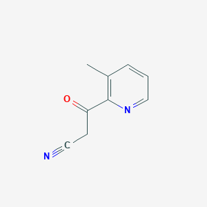 molecular formula C9H8N2O B1626024 3-(3-Methylpyridin-2-YL)-3-oxopropanenitrile CAS No. 59718-85-3