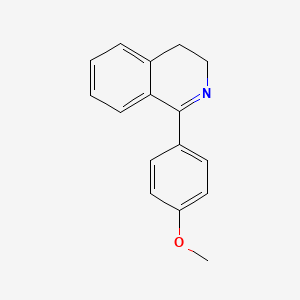 molecular formula C16H15NO B1626026 Isoquinoline, 3,4-dihydro-1-(4-methoxyphenyl)- CAS No. 59224-73-6