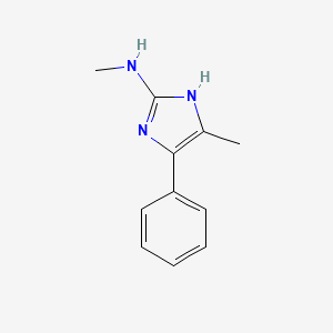 molecular formula C11H13N3 B1626027 5-Methyl-2-methylamino-4-phenylimidazole CAS No. 765843-23-0