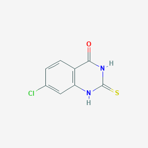 molecular formula C8H5ClN2OS B1626031 7-Cloro-2-sulfanyl-3,4-dihidroquinazolin-4-ona CAS No. 33017-86-6