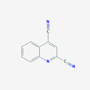 molecular formula C11H5N3 B1626033 喹啉-2,4-二腈 CAS No. 7170-22-1
