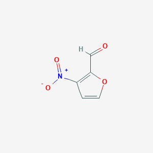 molecular formula C5H3NO4 B1626034 3-硝基呋喃-2-甲醛 CAS No. 65019-14-9