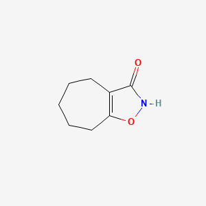 molecular formula C8H11NO2 B1626036 5,6,7,8-四氢-4H-环庚[d]异恶唑-3-醇 CAS No. 935-91-1