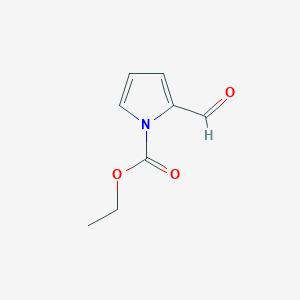 molecular formula C8H9NO3 B1626040 1H-Pyrrole-1-carboxylic acid, 2-formyl-, ethyl ester CAS No. 33876-87-8