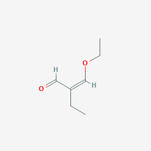 molecular formula C7H12O2 B1626054 2-Ethyl-3-ethoxyacrolein CAS No. 30989-75-4