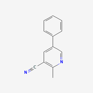 molecular formula C13H10N2 B1626056 2-Methyl-5-phenylnicotinonitrile CAS No. 63820-78-0