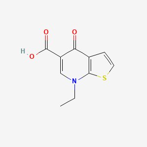 molecular formula C10H9NO3S B1626073 7-Ethyl-4-oxo-4,7-dihydrothieno[2,3-b]pyridine-5-carboxylic acid CAS No. 55503-33-8
