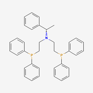 molecular formula C36H37NP2 B1626093 (1S)-N,N-Bis[2-(diphenylphosphanyl)ethyl]-1-phenylethan-1-amine CAS No. 81510-19-2